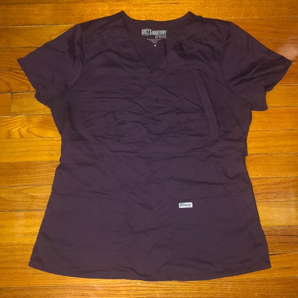 Grey’s Anatomy mock wrap scrub top - Picture 1 of 4